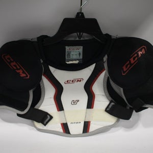 Used CCM U+ FIT03 SHLDR PADS YT LG Hockey Shoulder Pads 11847-S000010126