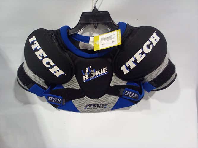 Used Itech LIL ROOKIE SHLDR PADS YT LG Hockey Shoulder Pads 11847-S000010112