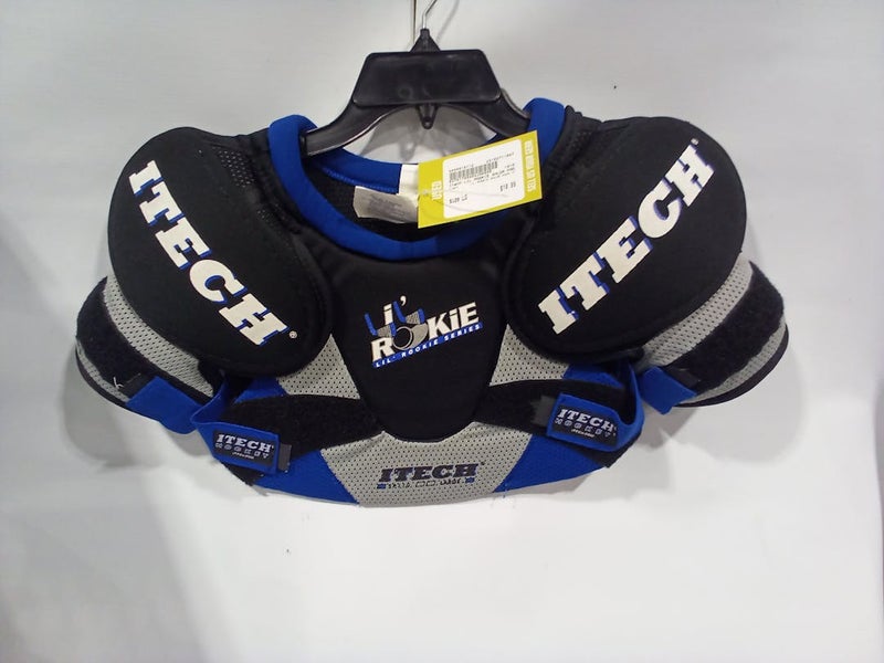 Used Itech LIL ROOKIE SHLDR PADS YT LG Hockey Shoulder Pads 11847-S000010112