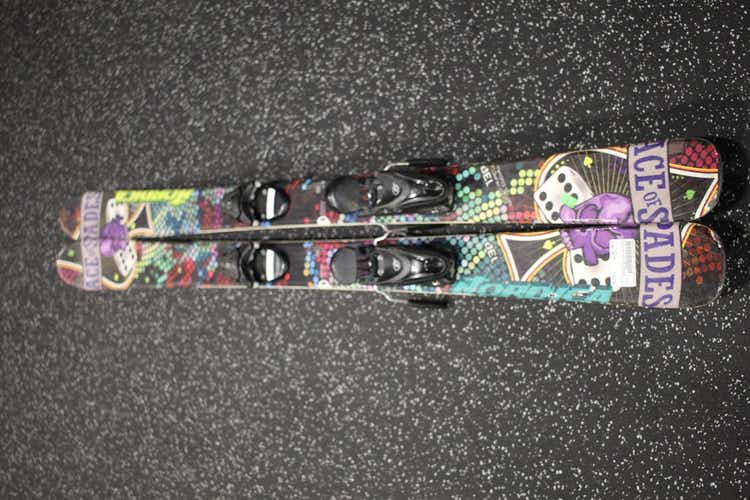 Used Nordica Ace Of Spades 138 Cm Men's Downhill Ski Combo