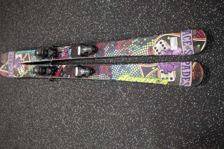 Used Nordica Ace Of Spades 148 Cm Men's Downhill Ski Combo