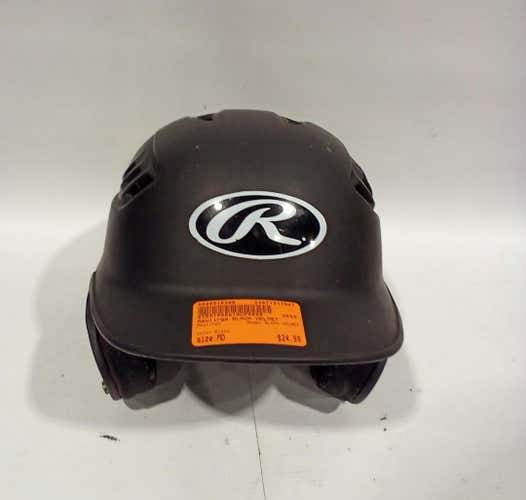 Used Rawlings Black Helmet Md Baseball And Softball Helmets