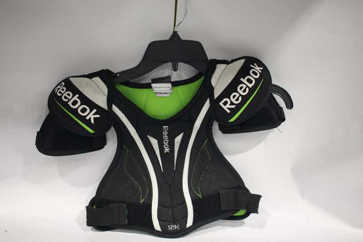 Used Reebok 12K SHLDR PADS YT LG Hockey Shoulder Pads 11847-S000010102