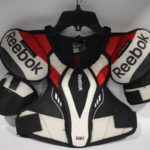 Used Reebok 14K SHLDR PADS JR MD Hockey Shoulder Pads 11847-S000010052