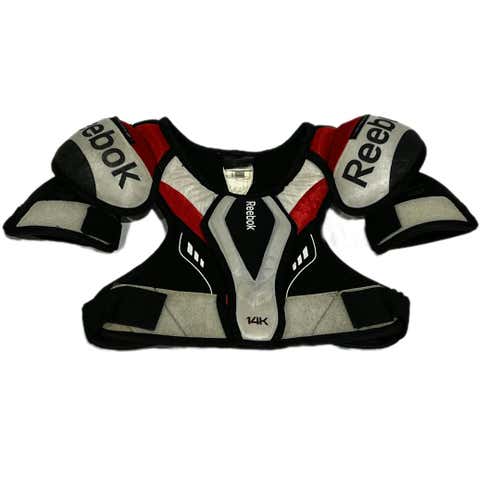 Used Reebok 14K SHLDR PADS JR MD Hockey Shoulder Pads 11847-S000010078