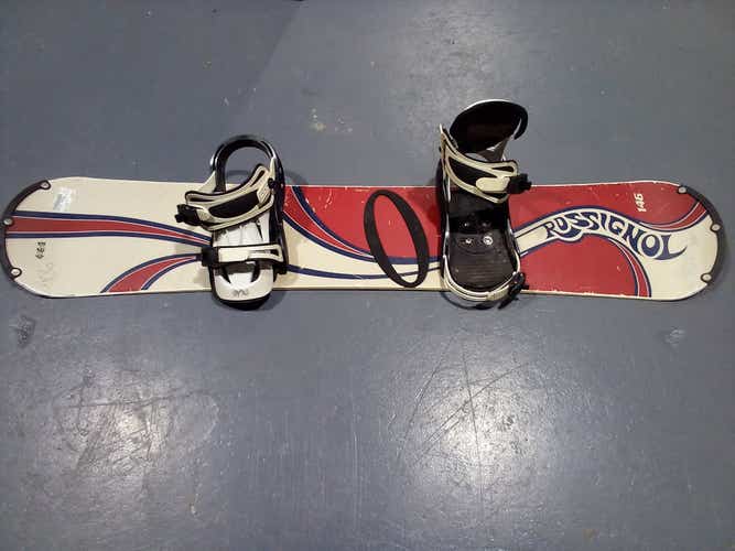 Used Rossignol Rossignol 146 Cm Men's Snowboard Combo