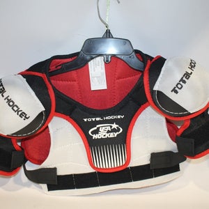 Used TOTAL HOCKEY USA SHLDR PADS YT LG Hockey Shoulder Pads 11847-S000010053