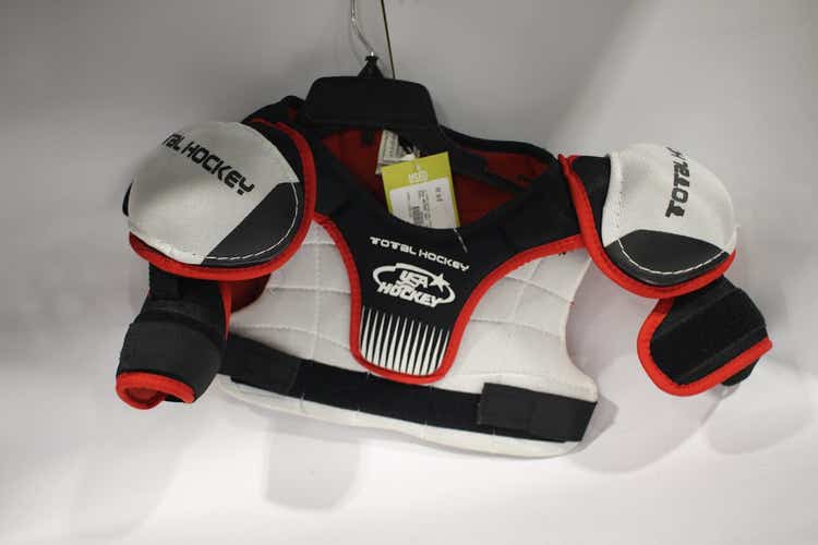 Used TOTAL HOCKEY USA SHLDR PADS YT LG Hockey Shoulder Pads 11847-S000010059