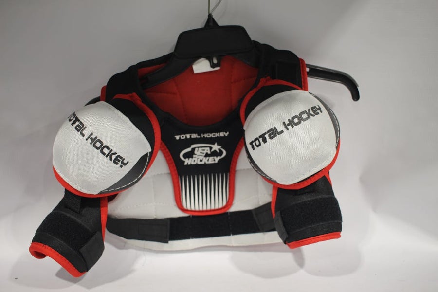Used TOTAL HOCKEY USA SHLDR PADS YT LG Hockey Shoulder Pads 11847-S000010060