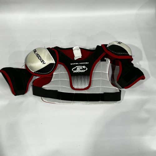 Used TOTAL HOCKEY USA SHLDR PADS YT LG Hockey Shoulder Pads 11847-S000010065