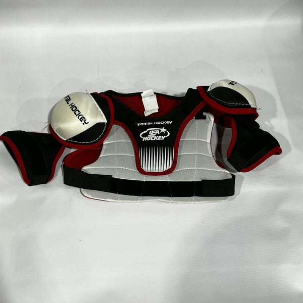 Used TOTAL HOCKEY USA SHLDR PADS YT LG Hockey Shoulder Pads 11847-S000010065