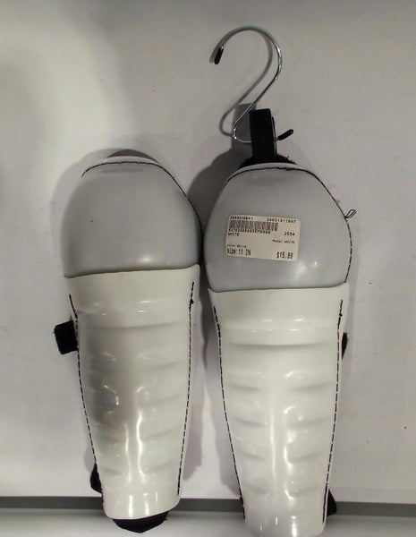 Used WHITE 11" Hockey Shin Guards 11847-S000016041