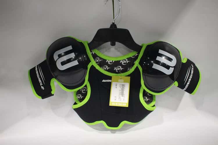 Used WinnWell NXT SHLDR PADS YT SM Hockey Shoulder Pads 11847-S000010113
