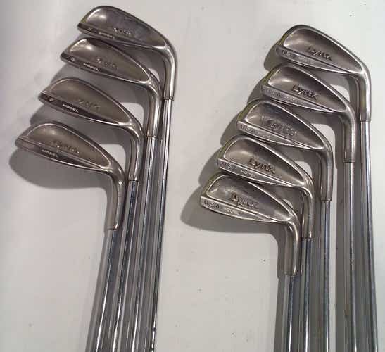 Used Lynx Usa Model 3i-sw Regular Flex Steel Shaft Iron Sets