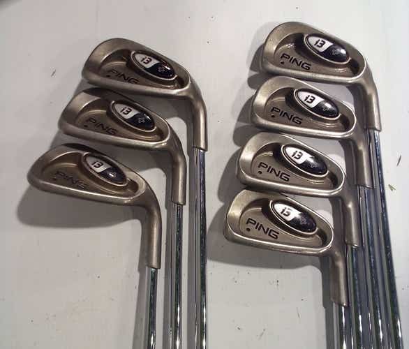 Used Ping I3+ 3i-pw missing 4i Regular Flex Steel Shaft Iron Sets