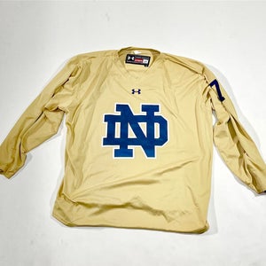 Notre Dame Under Armour Practice Jersey - Gold - Medium