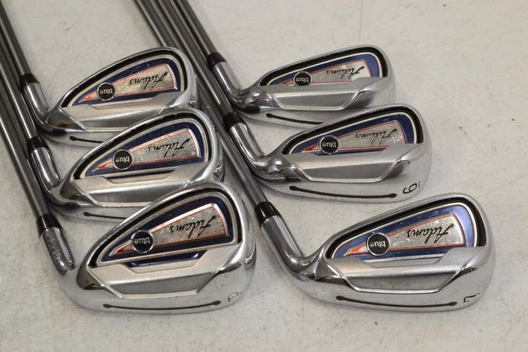 Adams Blue 5-PW Iron Set Right Stiff Flex 55g Aldila Graphite # 179177