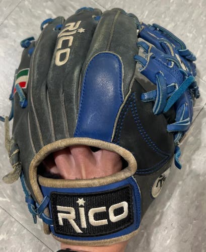 Used Custom Rico Star Series Right-Hand Throw Infield Baseball Glove (11.5")