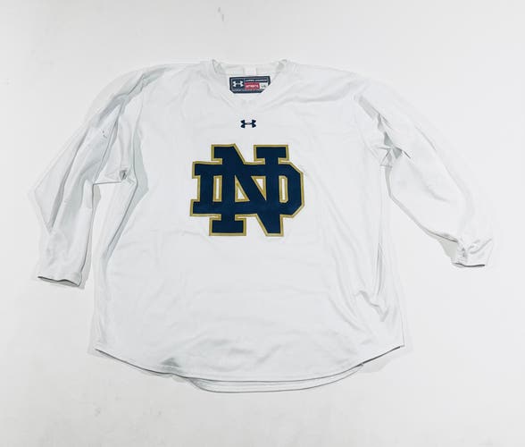 Notre Dame Under Armour Practice Jersey - White - Large