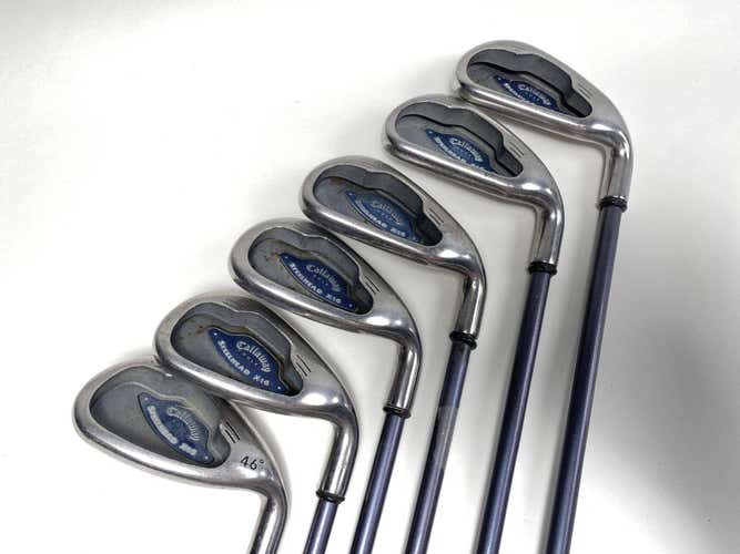 Callaway X-16 Iron Set 5-PW System CW85 Firm Graphite Mens RH Oversize Grips