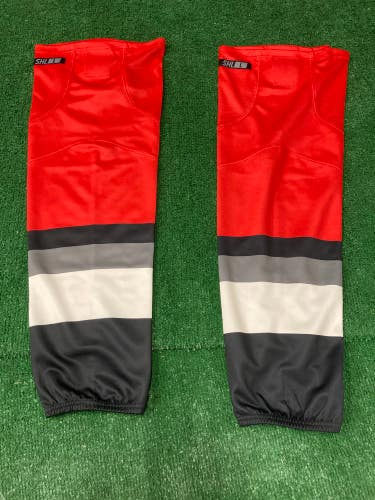 New Senior Large Hockey Socks -Red