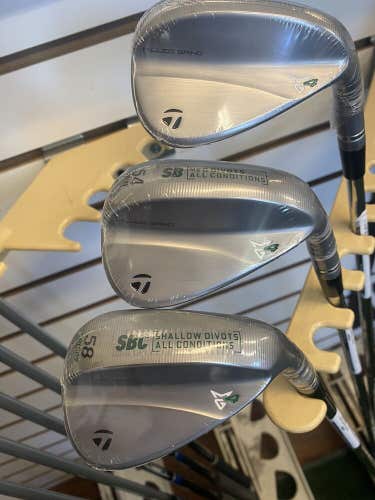 New 2024 Taylor Made MG 4 Wedge Set 50 , 54 , 58 Stiff Flex