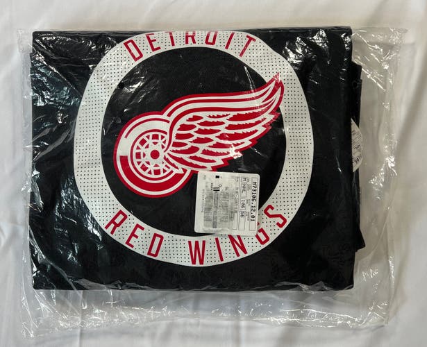 New Detroit Red Wings MiC 56 Black Adidas Practice Jersey