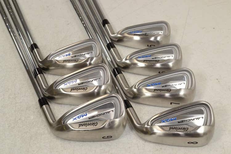 Cleveland Launcher Max 5-PW,GW Iron Set Right Regular Flex KBS MAX Steel #179360