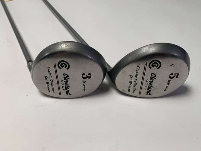 Cleveland Classic Collection 3 & 5 Fairway Wood Set 15* 18* Ladies Graphite RH