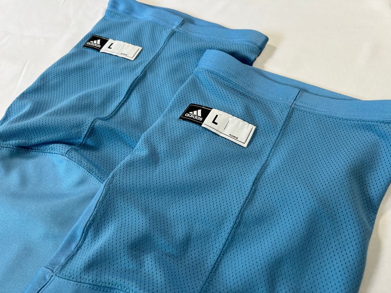 NEW Edmonton Oiler Pro Stock Baby Blue Senior Large Adidas Socks