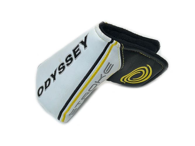 Odyssey Stroke Lab White/Black/Yellow Mid-Mallet Putter Headcover