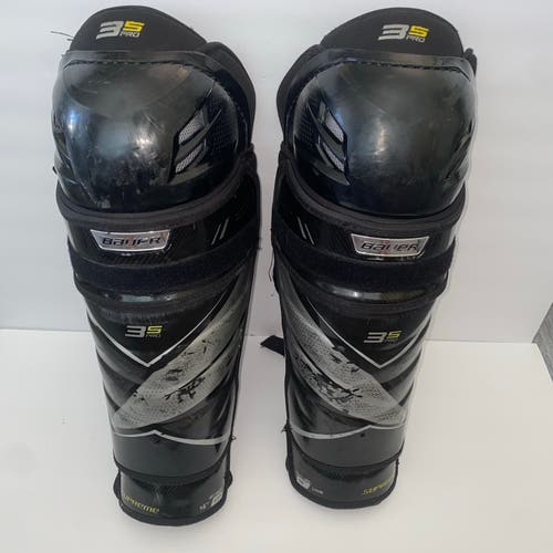 Bauer 3s Pro Ice Hockey Shin Pads Senior Size 16”