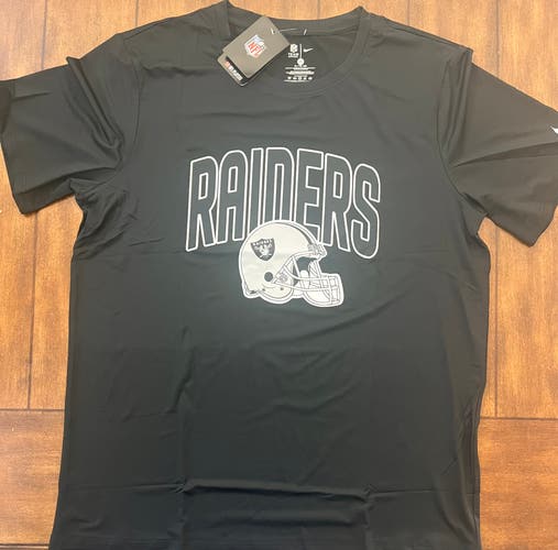 Las Vegas Raiders Dri-Fit Black T-Shirt  NWT Size XL