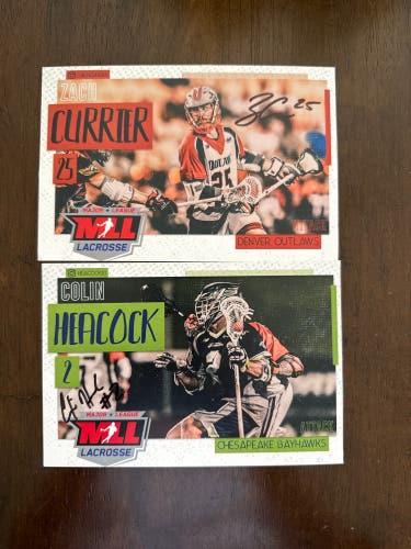 **bundled 2 Autographed MLL Photos