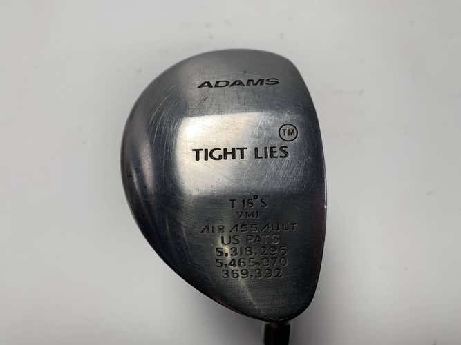 Adams Tight Lies 1998 3 Fairway Wood 16* Stiff Graphite Mens RH Oversize Grip