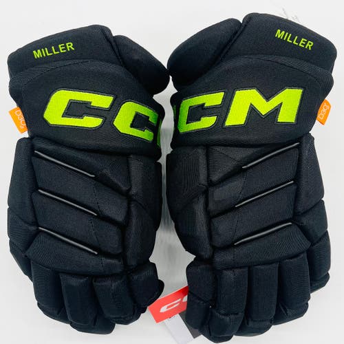 New Dallas Stars Blackout CCM FT1 Hockey Gloves-14"