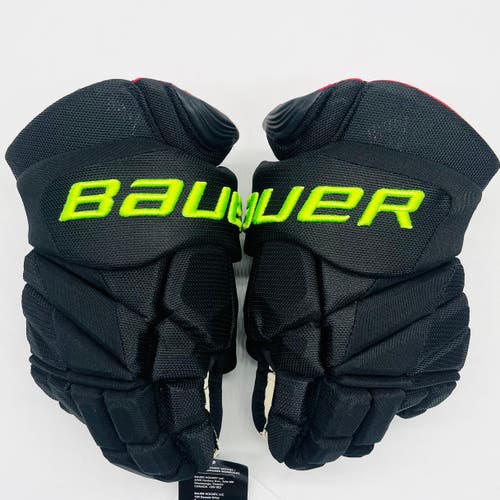 New Jamie Benn BLACKOUT Bauer Vapor 1X Lite Pro Hockey Gloves-14"