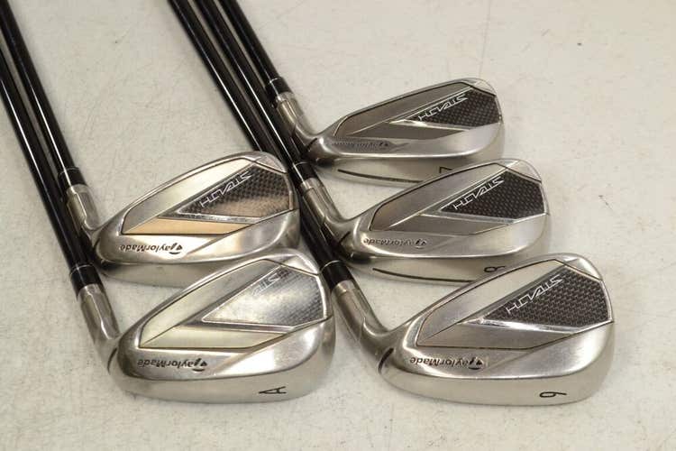 TaylorMade Stealth 7-PW,AW Iron Set Right Senior Flex Ventus 5 Graphite #179205