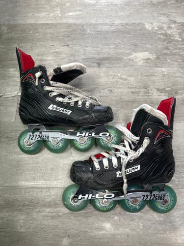 Used Junior Bauer Vapor XR300 Inline Skates Regular Width Size 4