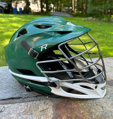 Cascade R Green White Lacrosse Helmet