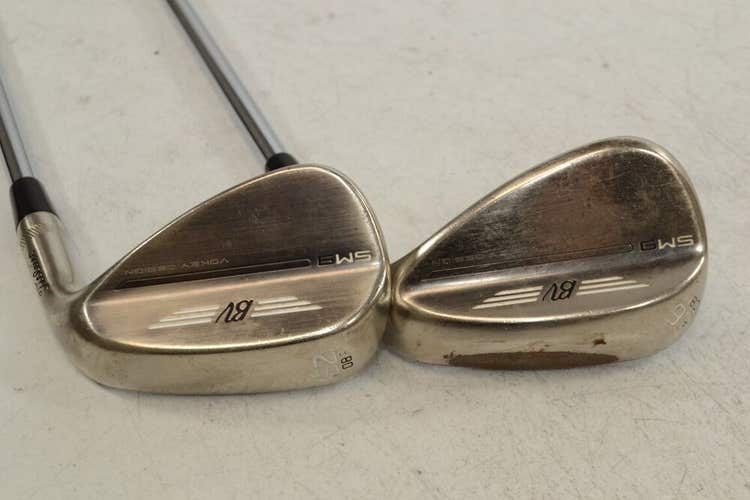 Titleist Vokey SM9 Brushed Steel 52*, 56* Wedge Set Right Steel # 179338