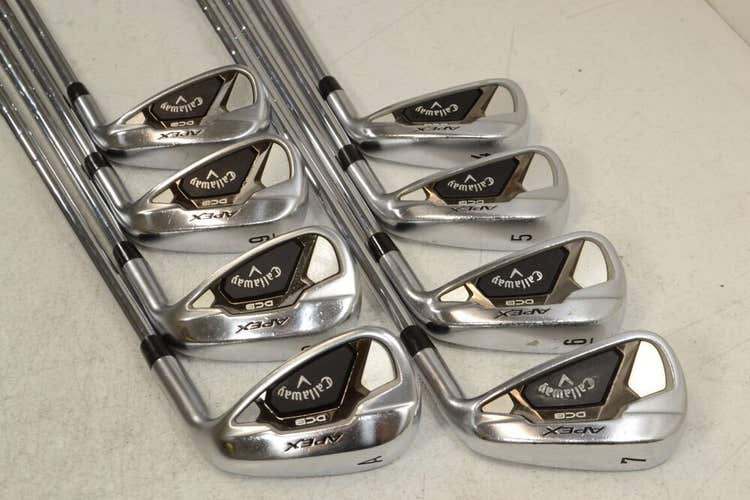 Callaway Apex 21 DCB 4-PW,AW Iron Set Right Stiff Flex Elevate Steel # 179212