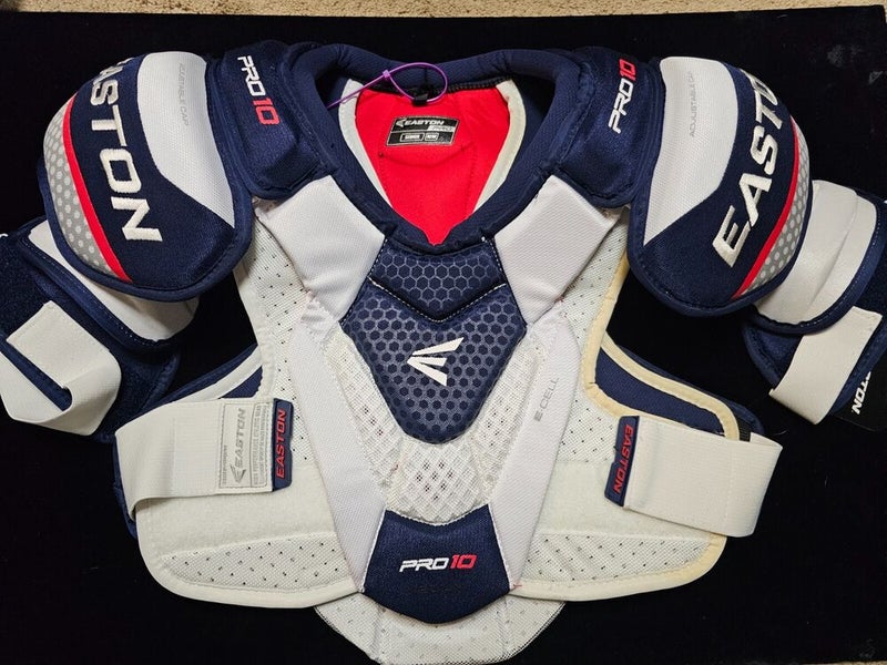 Pittsburgh Penguins Easton Pro 10 Pro Stock BRAND NEW Shoulder Pads XL