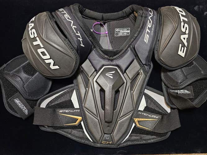 Pittsburgh Penguins Easton Stealth CX Pro Stock BRAND NEW Shoulder Pads Large