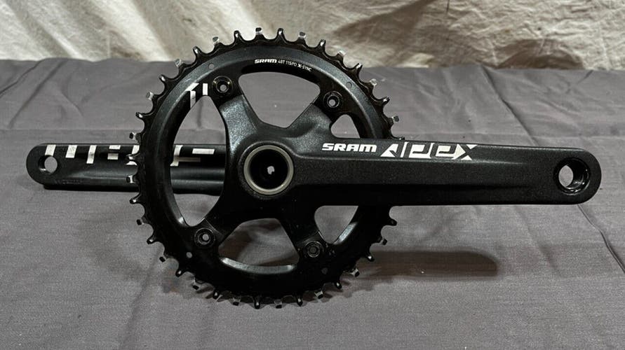 SRAM APEX 1 170mm Black Aluminum Crankset X-Sync 11-Speed 40-Tooth Chainring