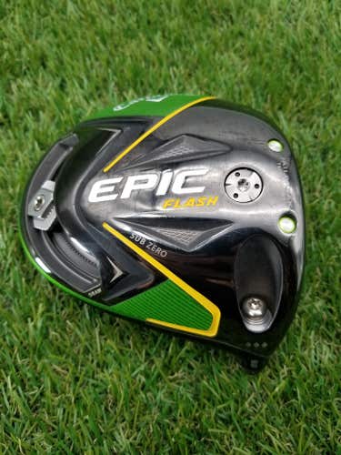 TOUR CERTIFIED 2019 CALLAWAY EPIC FLASH SUB ZERO DRIVER CLUBHEAD ONLY VERYGOOD