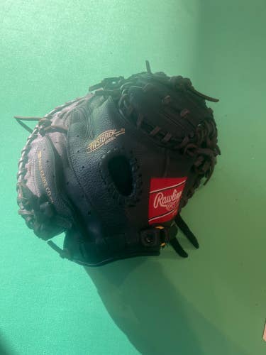 Black Used Rawlings Highlight Series Right Hand Throw Catcher's Baseball Glove 31.5"