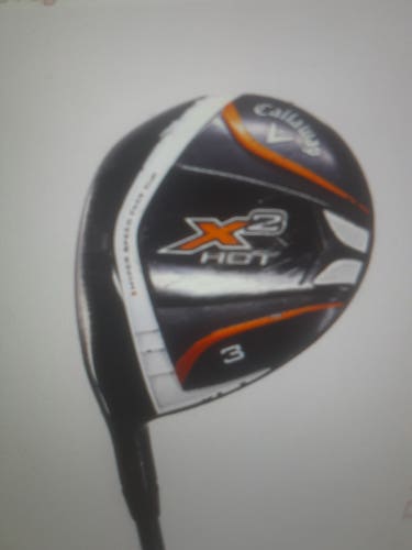 Used Men's Callaway X2 Hot Left Hand Fairway Wood Stiff Flex 3 Wood