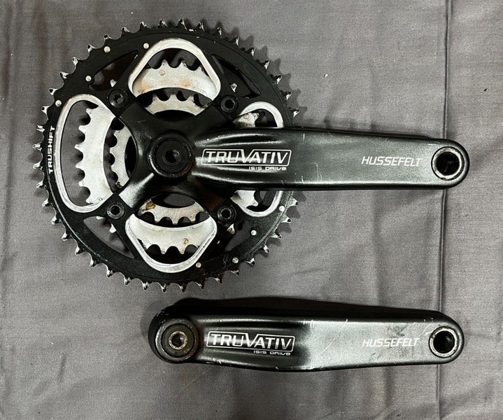 Truvativ Huffefelt 175mm 44/34/22 Black Aluminum/Steel ISIS Drive Crankset