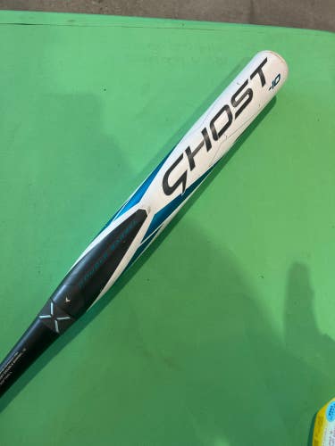 White Used 2023 Easton Ghost Double Barrel Bat (-10) Composite 23 oz 33"